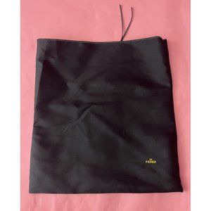 Fendi Storage Drawstring Dust Bag Polyester Black 13" x 12"
